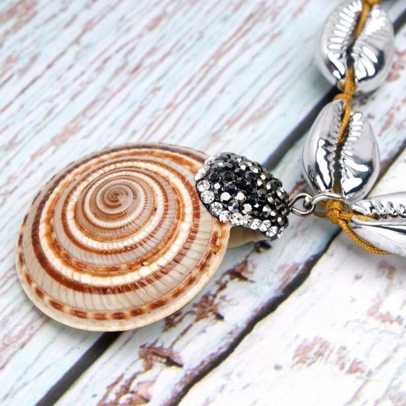 Bijou Artisanal Escargot Coquille Oeil - Création Unique Arts Et Métiers