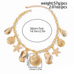 Collier Coquillage <br> Grosse Chaine Dorée
