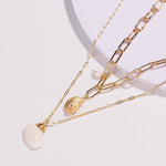 achat collier coquillage fossile