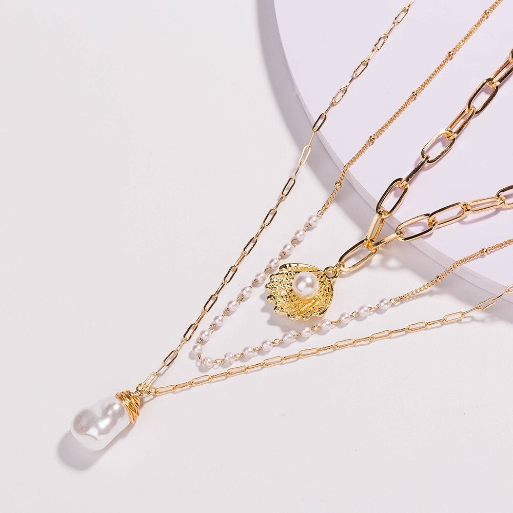 boutique collier perle coquillage