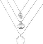 Collier coquillage en argent