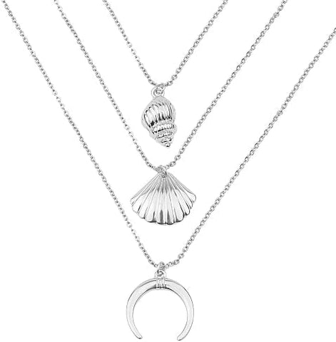 Collier coquillage en argent