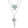 Collier avec pendentif palmier