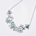 collier bleu océan