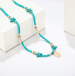 collier bleu pas cher