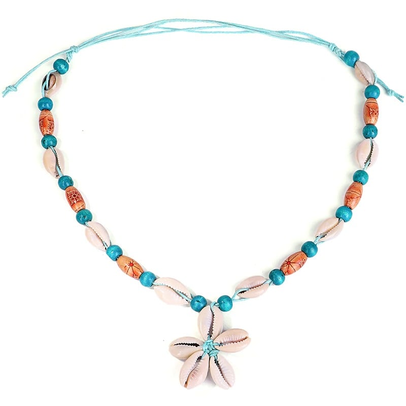 collier bohème coquillage