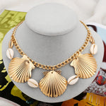 collier bohème doré