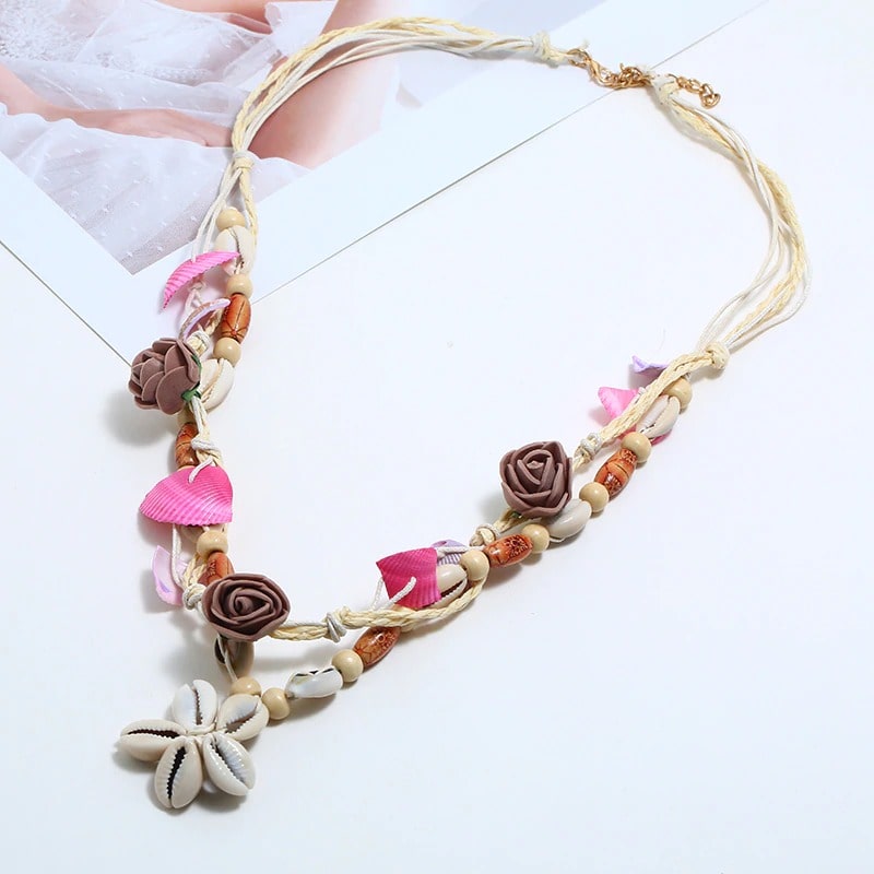 Collier bohème naturel
