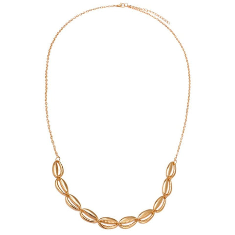 collier cauri plaqué or