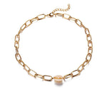 collier chaine grosse maille femme