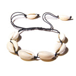 Collier Coquillage <br> Blanc ras du cou