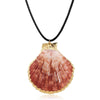 collier coquillage cordon