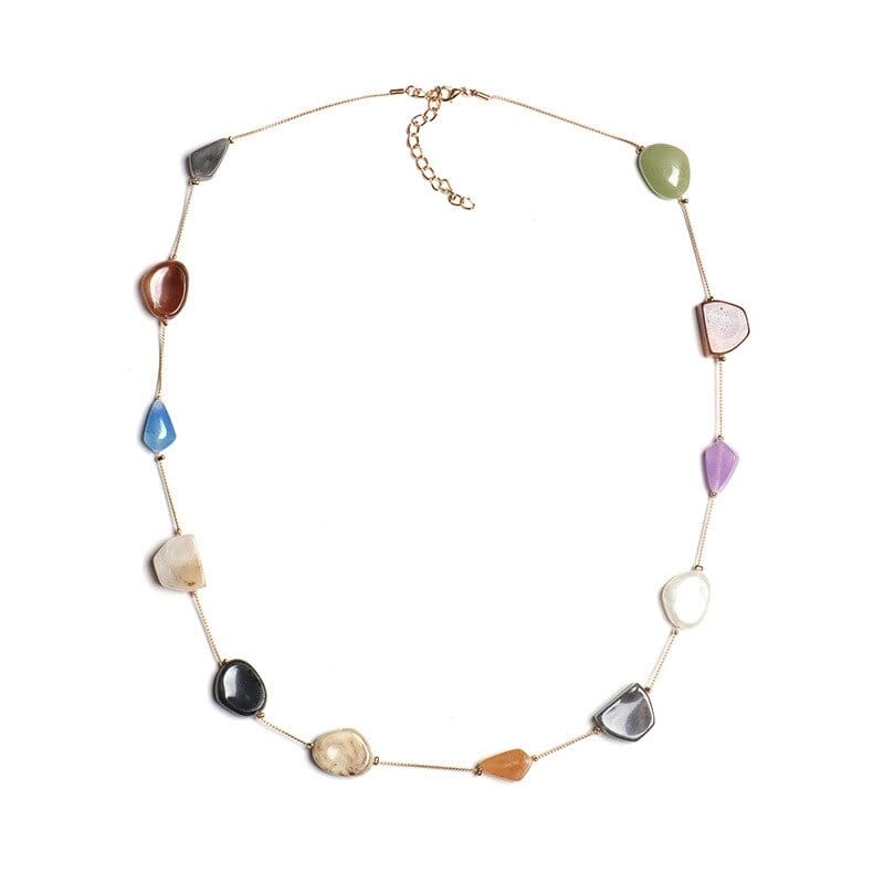 collier coquillage long