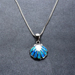 collier coquillage en argent