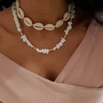 collier coquillage fait main