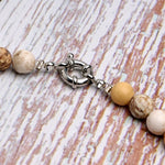 Collier coquillage fermoir mousqueton