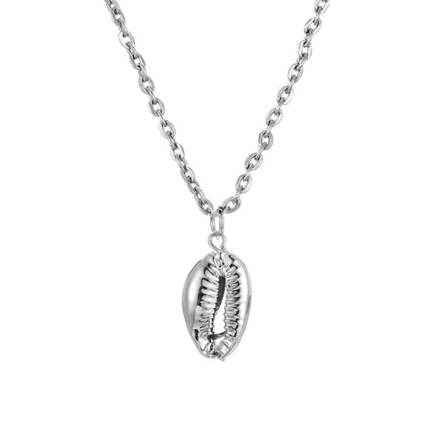 Collier coquillage argent