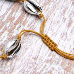 collier coquillage noeud marin
