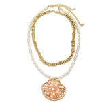 collier pendentif coquillage