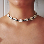 Collier coquillage ras de cou