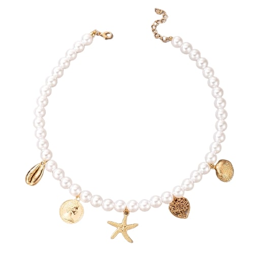 Collier coquillage de plage