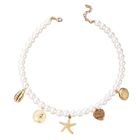 Collier coquillage de plage