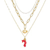 collier corail rouge