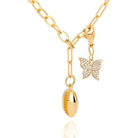 collier de fantaisie papillon