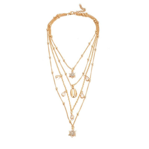 Collier doré pas cher