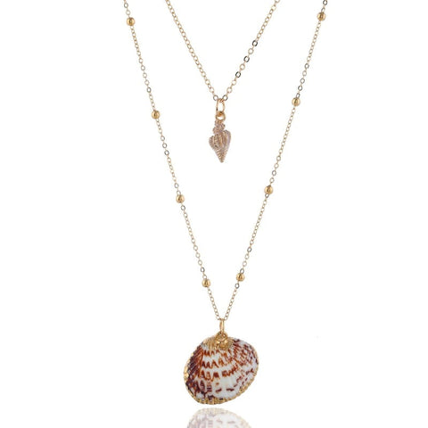 Collier double rang argent