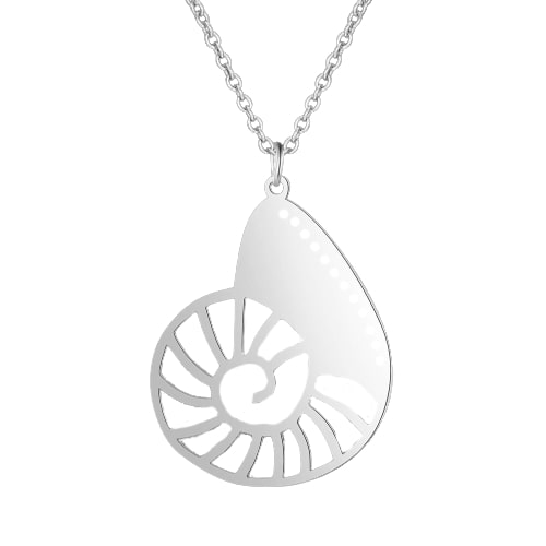 collier escargot pendentif