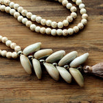 collier ethnique cauri