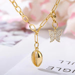 collier fantaisie papillon