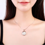 Collier femme argenté