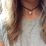 collier femme avec cordon noir
