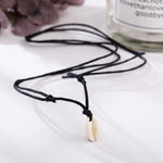 collier femme cordon noir