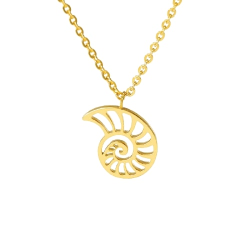 collier fossile pendentif