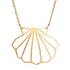 collier géométrique coquillage