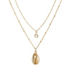 collier grain de café coquillage