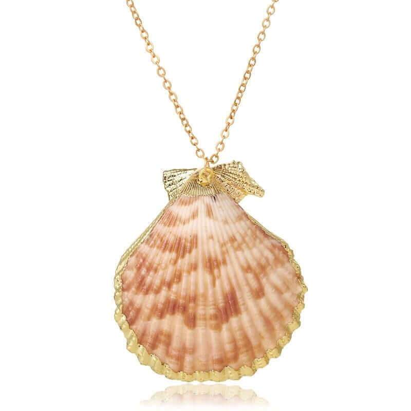 Collier gros coquillage