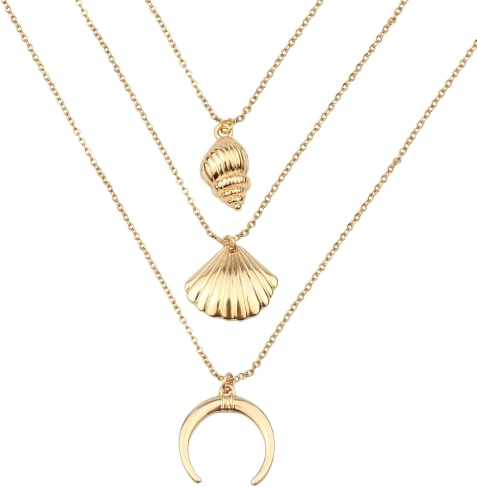 Collier coquillage lune