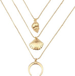 Collier coquillage lune
