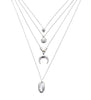 collier multirang croissant de lune