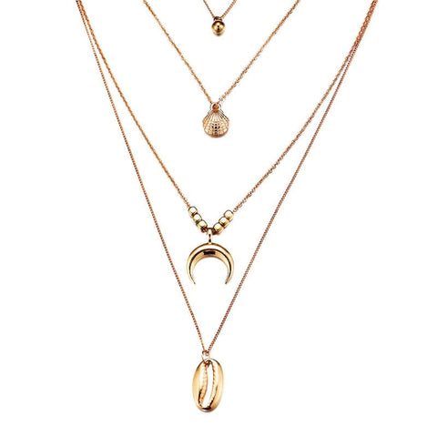 collier multirang demi lune