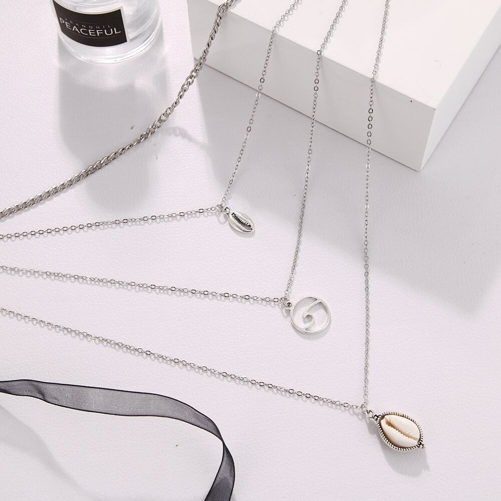 collier multirang fantaisie