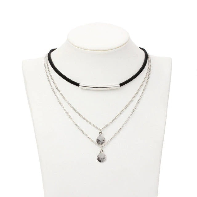 Collier multirang fin