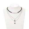 Collier multirang fin