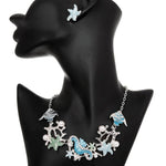 Collier Coquillage <br> Bleu Fantaisie
