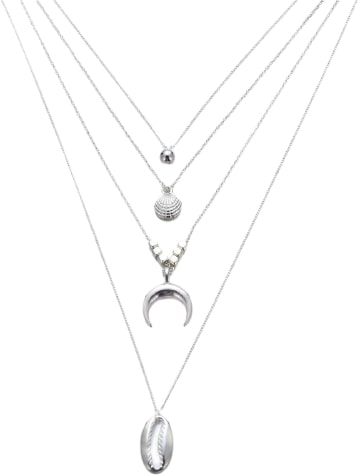 Collier pendentif cauri en argent