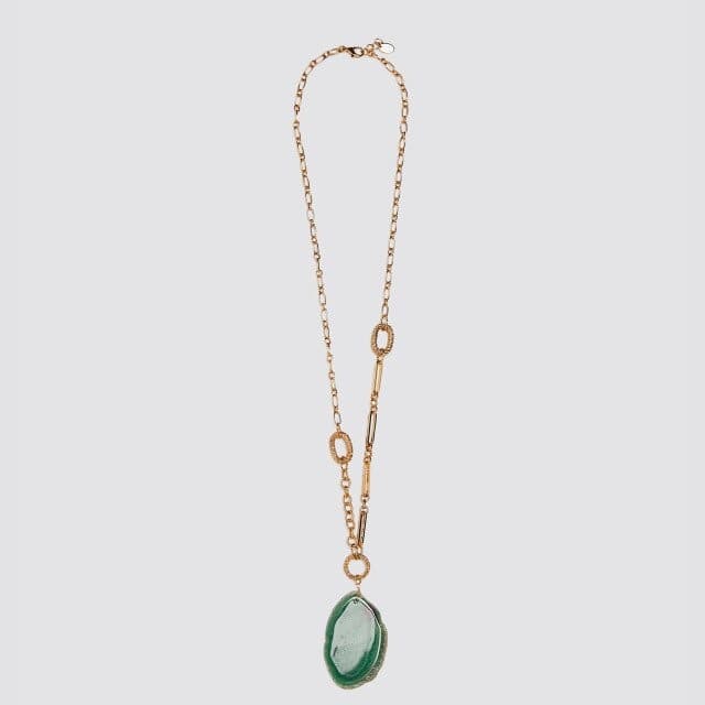 collier plaqué or coquillage
